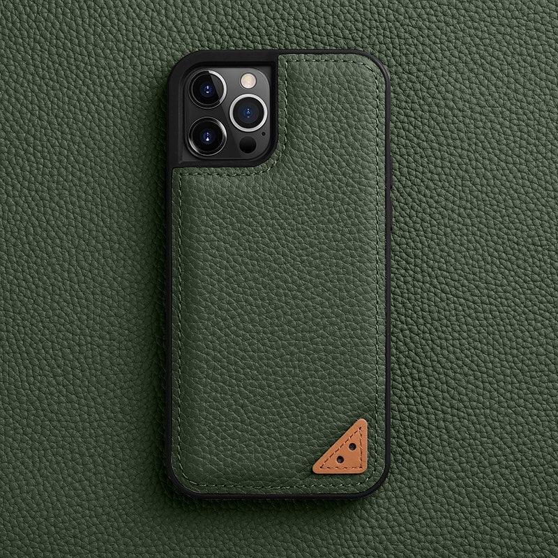 Melkco iPhone 13 Pro Max Ingenuity Series Premium Leather Cover - Green - Tashqila Melkco iPhone 13 Pro Max Ingenuity Series Premium Leather Cover - Green - Tashqila